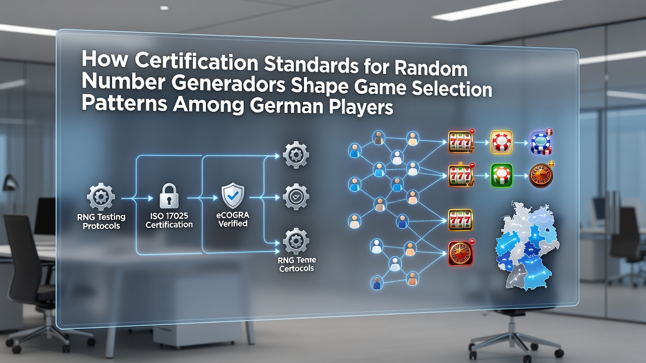 Zertifizierte RNG-Systeme in deutschen Online-Casinos und deren Einfluss auf Spielauswahl